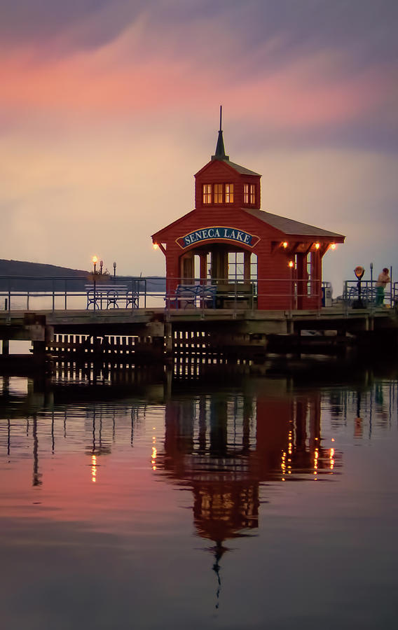 Sunset Over Seneca Lake Photograph by Chris Ferrara