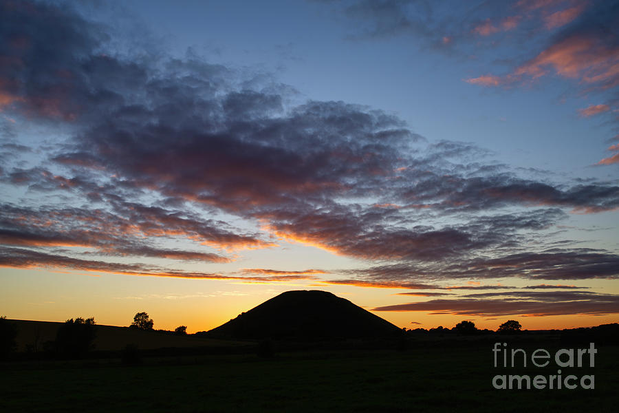 Sunset Over Silbury Hill Photograph by Tim Gainey