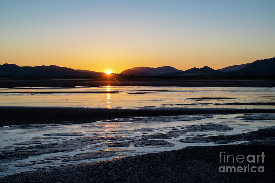 Sunset Over Southerness Beach Dumfries and Galloway Photograph by Tim Gainey