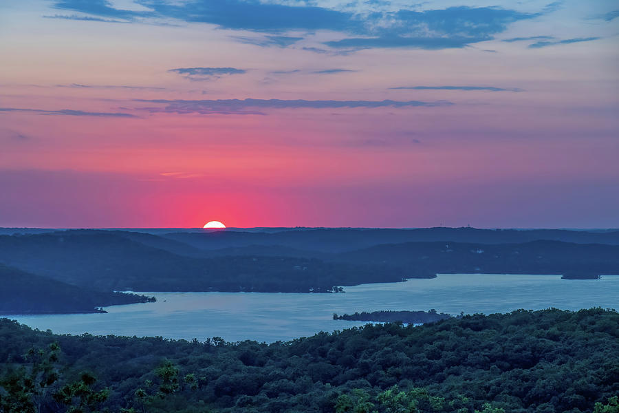 Sunset Over Table Rock Lake Photograph by Allin Sorenson
