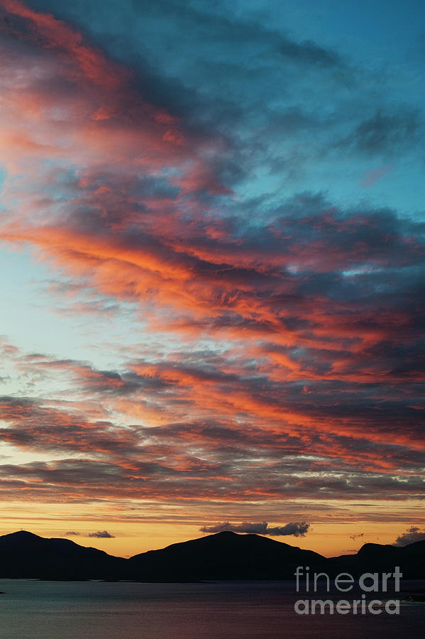 Sunset over Taransay Island Photograph by Tim Gainey