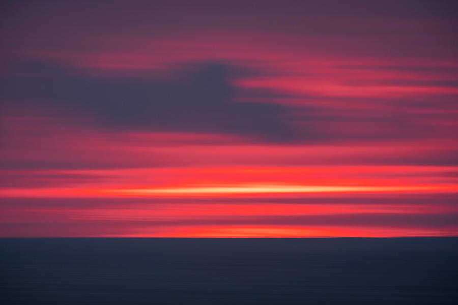 Sunset over the Atlantic Ocean seen from Sintra Cascais Natural  Photograph by Ruben Vicente