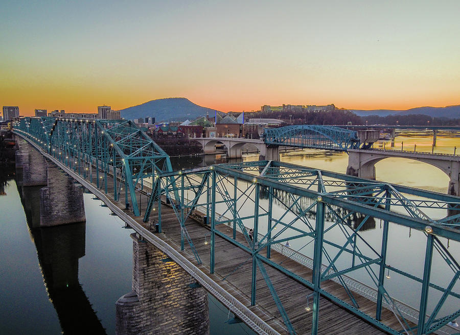 Sunset Over The Bridge Photograph by ISOneedphotos By Andrew Keller