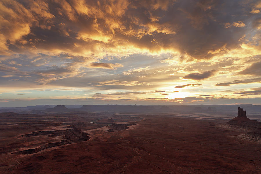 Sunset over the Green River Photograph by Murray Rudd