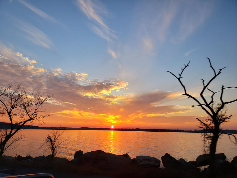 Sunset over the Harbor Photograph by East Coast Angel