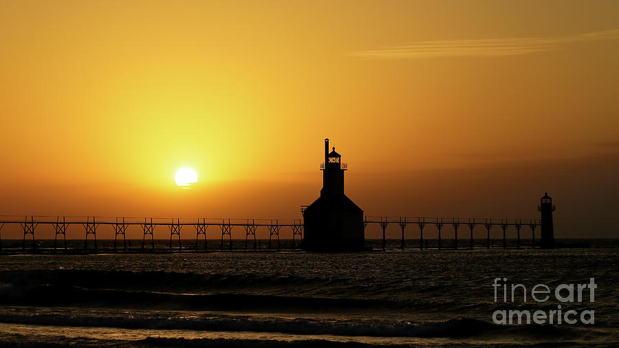Sunset Over The Pier Photograph