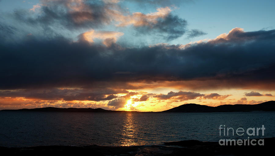Sunset Over the Sound of Taransay Photograph by Tim Gainey