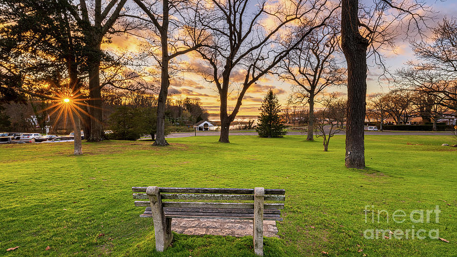 Sunset Over the Village Green Photograph by Sean Mills