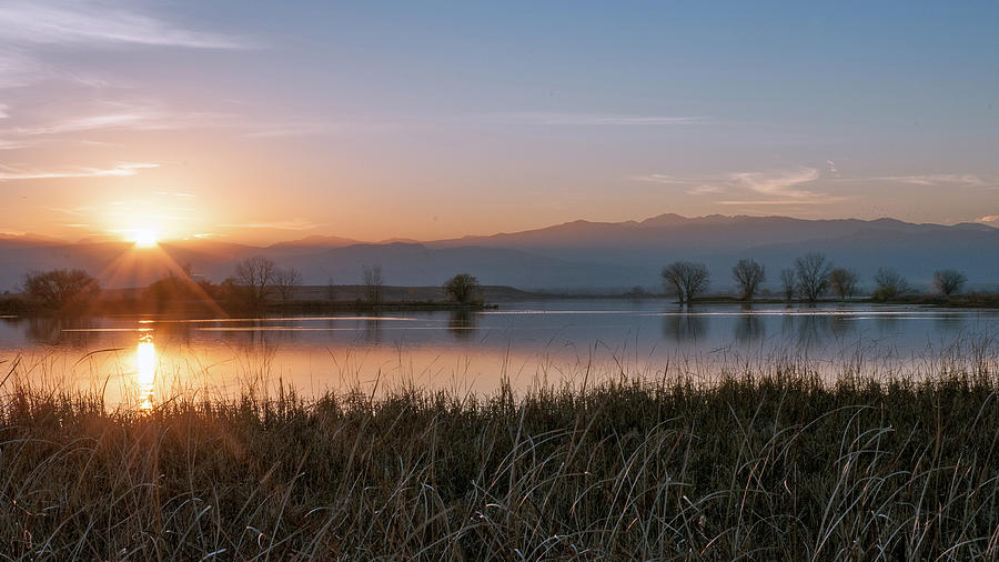 Sunset Over Timnath Reservoir Photograph by Monte Stevens