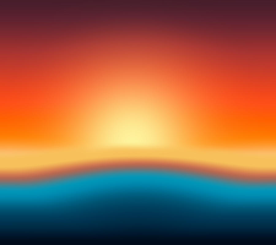 Sunset Digital Art - Sunset Over Water by Dan Sproul