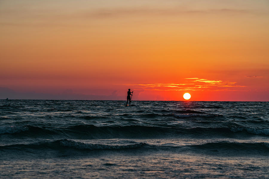 Sunset Paddle Photograph by Todd Tucker