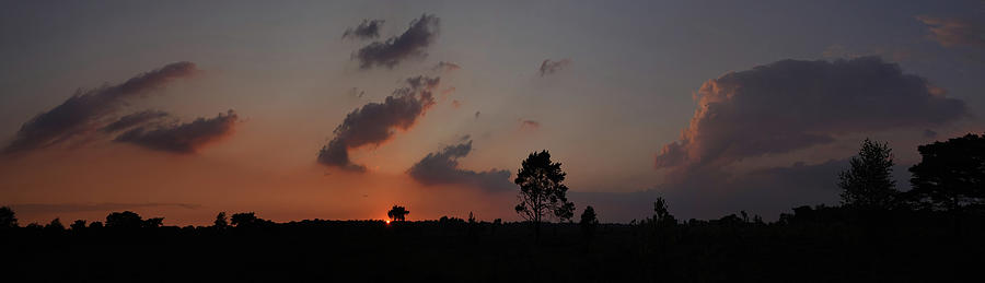 Sunset Pano Photograph by Erik Tanghe