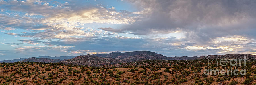 Sunset Panorama Of Davis Mountains And Mount Livermore Scenic Loop - Fort Davis West Texas Photograph