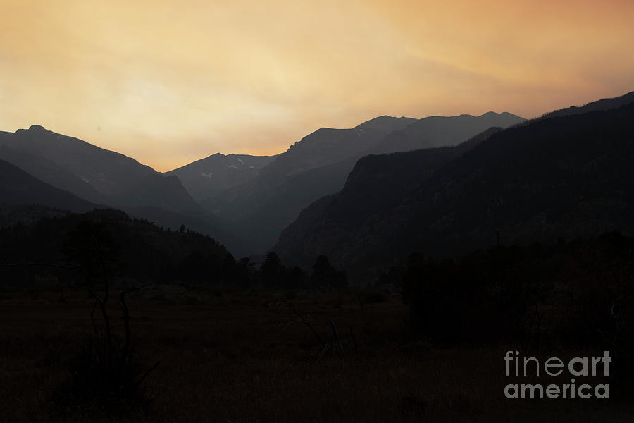 Sunset Peaks on RMNP Colorado Photograph by Steven Krull