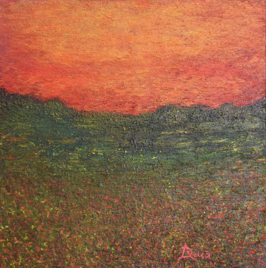 Sunset Playlist Painting by Alina Deica