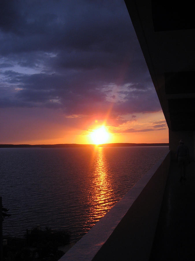 Sunset, Punta Gorda, Cienfuegos, Cuba Photograph by Rhkamen