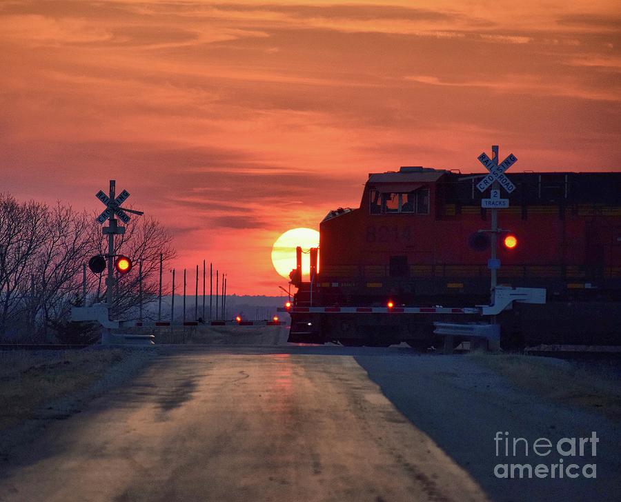 Sunset Rails Photograph by Anita Streich