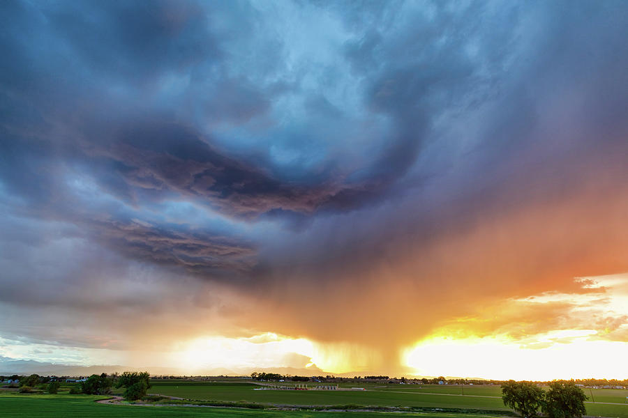 Sunset Rain Shaft Photograph by James BO Insogna