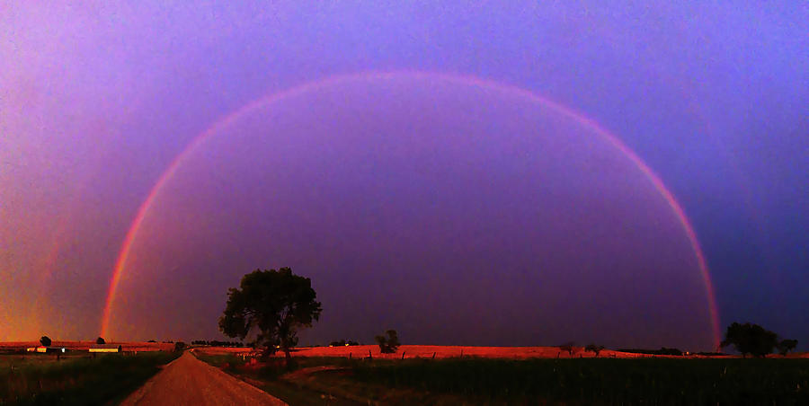Sunset Rainbow Photograph