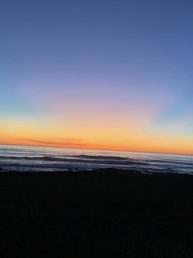 Sunset Rays Moonstone Beach Photograph by Sandy Rakowitz