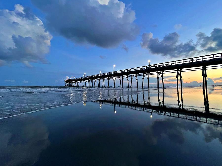 Sunset Reflection at Sunset Beach, North Carolina Photograph by David ...