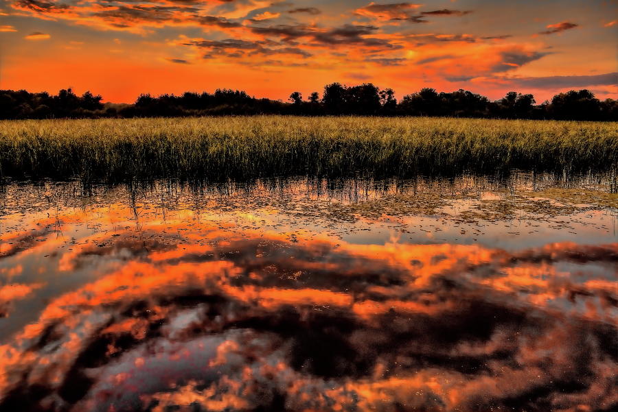 Sunset Reflection On The Rib River Photograph by Dale Kauzlaric
