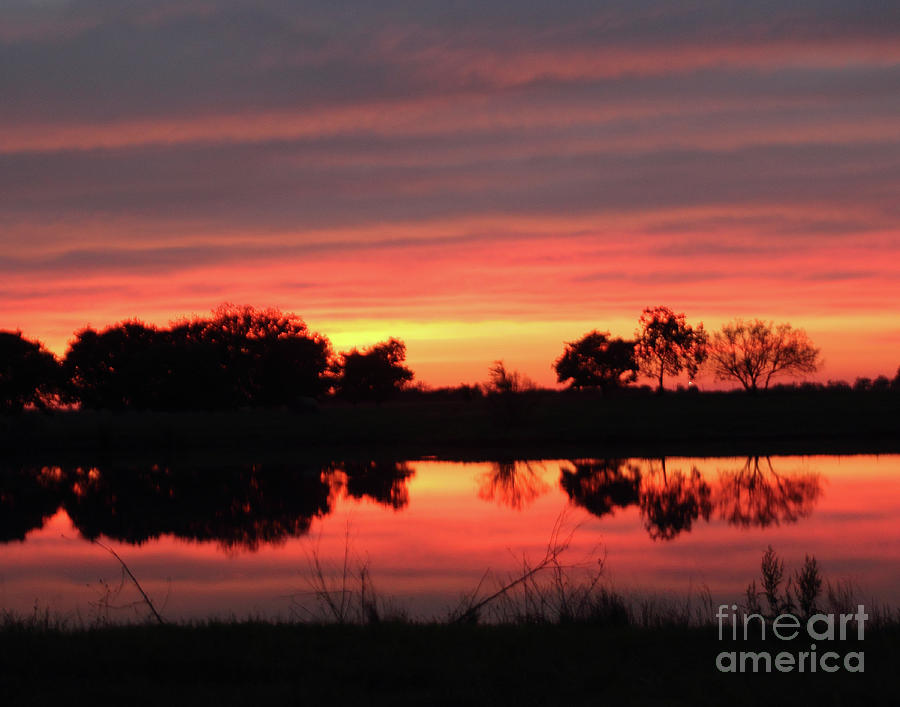Sunset Reflection Photograph by Pattie Calfy