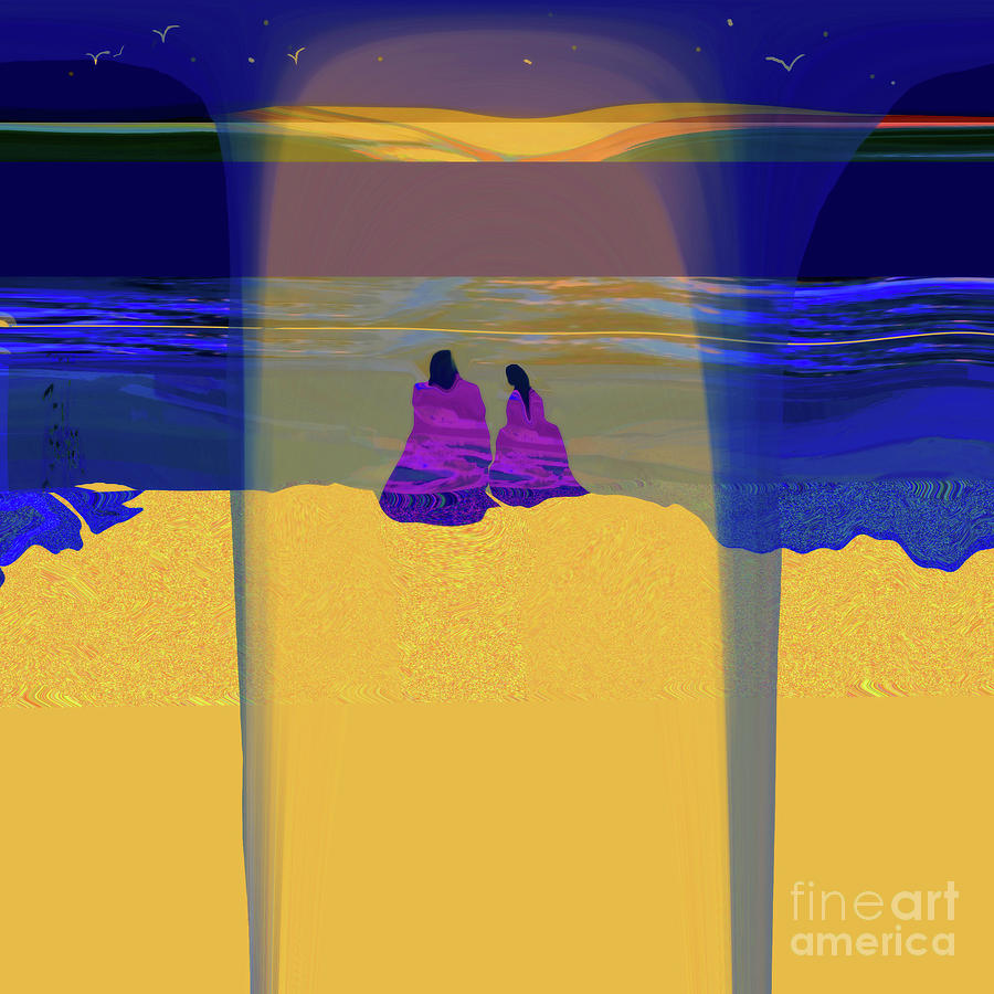 Sunset Ritual Mixed Media by Zsanan Studio Sunset Ritual Mixed Media by Zsanan Studio