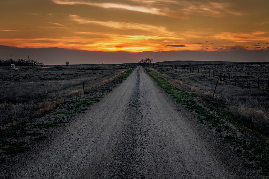 Sunset Road Digital Art by Bob Coorsen - Fine Art America