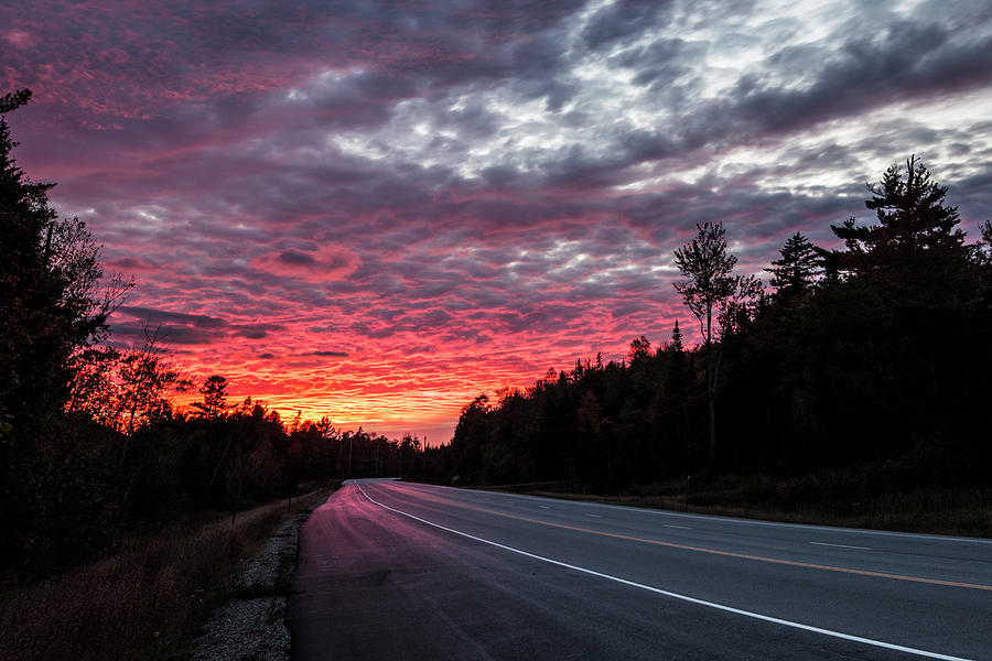 Sunset Road Photograph by White Mountain Images