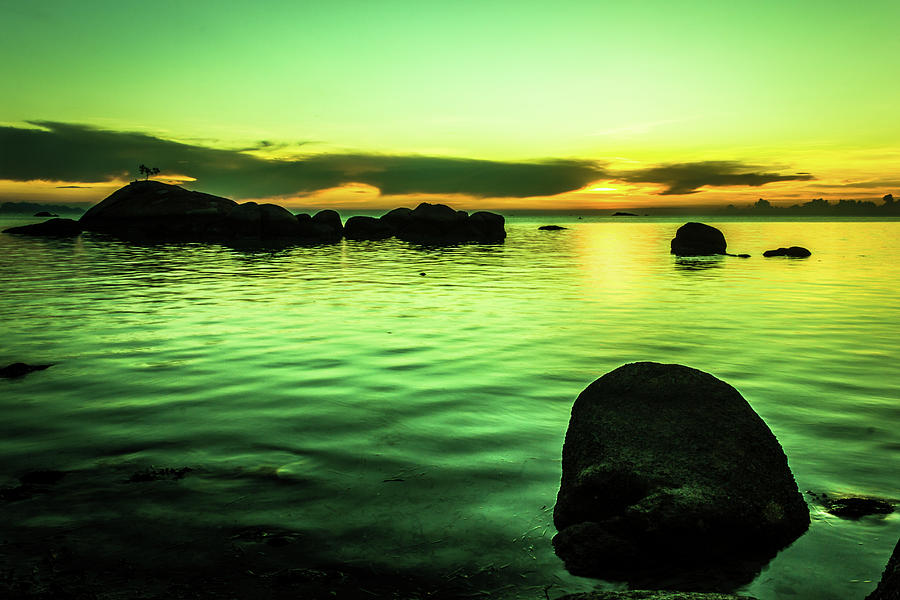 Sunset Rock Photograph by Josu Ozkaritz