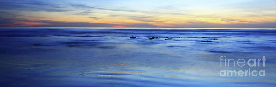 Sunset Rocks in Surf Carlsbad Photograph by John F Tsumas