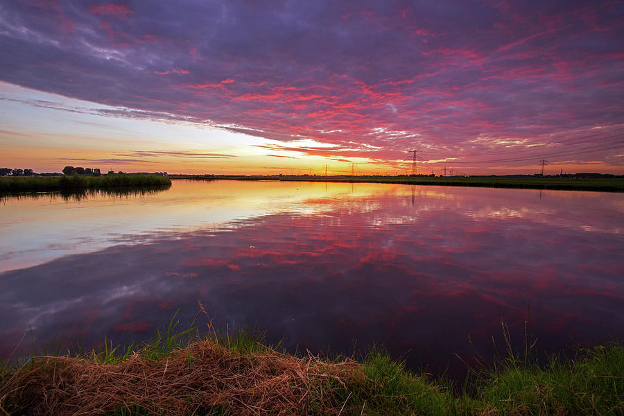 Sunset Rotterdam Region Photograph By Stefan Vis - Fine Art America