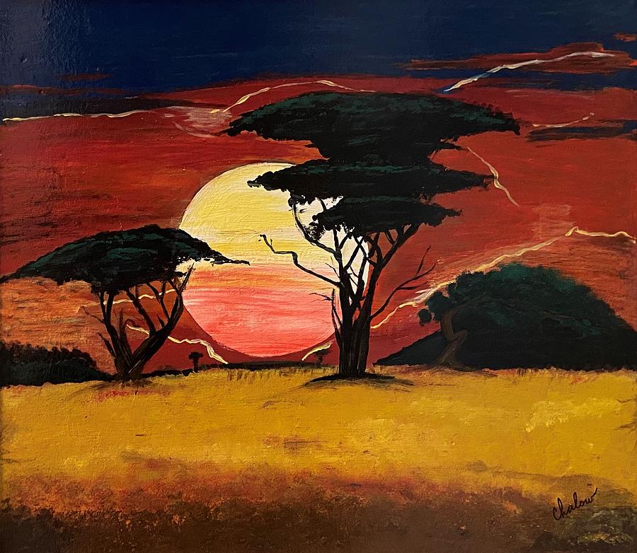 Sunset  Painting by Charles Young