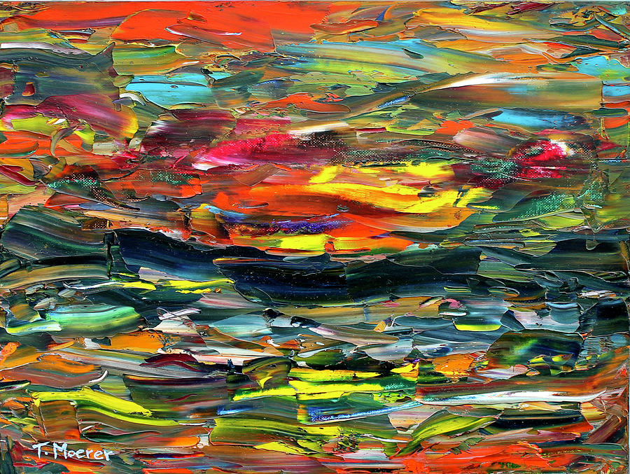 Sunset Sail Painting by Teresa Moerer
