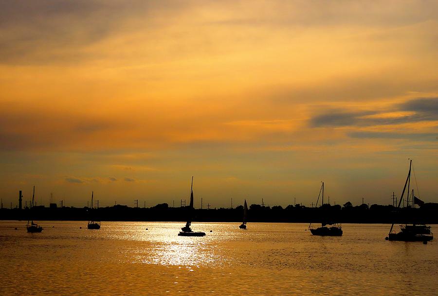 Sunset Sailing Photograph by Linda Stern