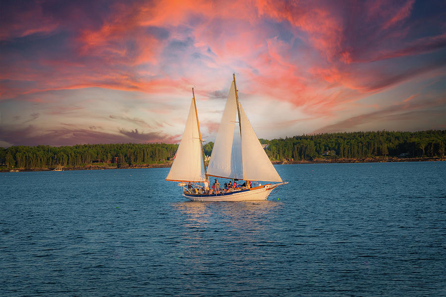 Sunset Sailing Photograph by Melinda Dreyer
