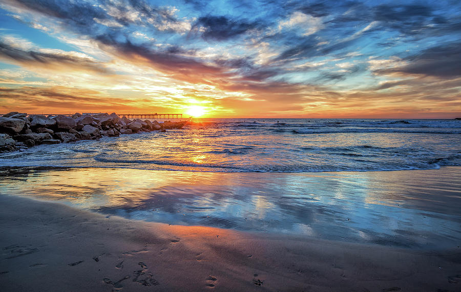 Sunset San Diego Style Photograph by Joseph S Giacalone