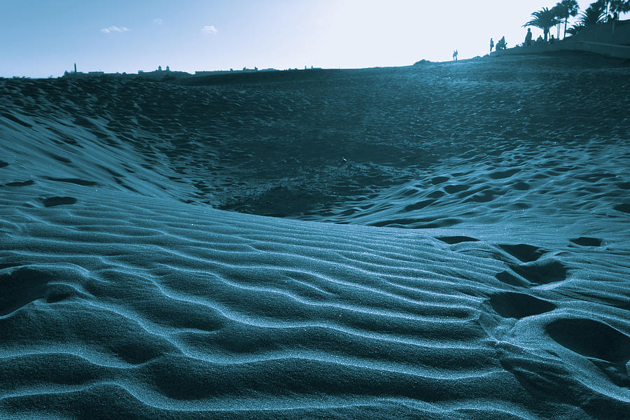 Sunset Sand Waves Photograph by Josu Ozkaritz