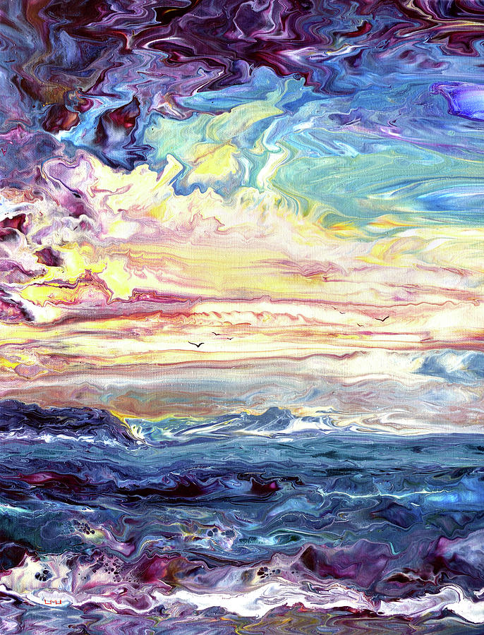 Sunset Sands Painting by Laura Iverson