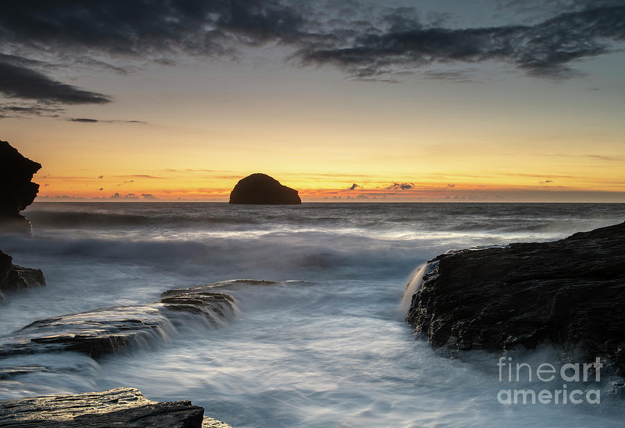 Sunset Seascape IV Photograph by David Lichtneker