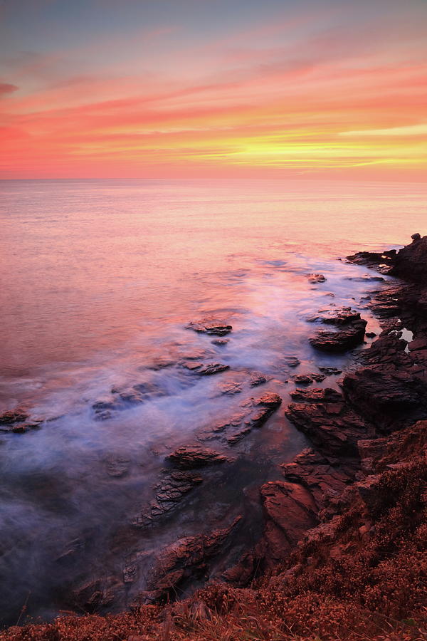 Sunset seascape Puerto Escondido Photograph by Roupen Baker
