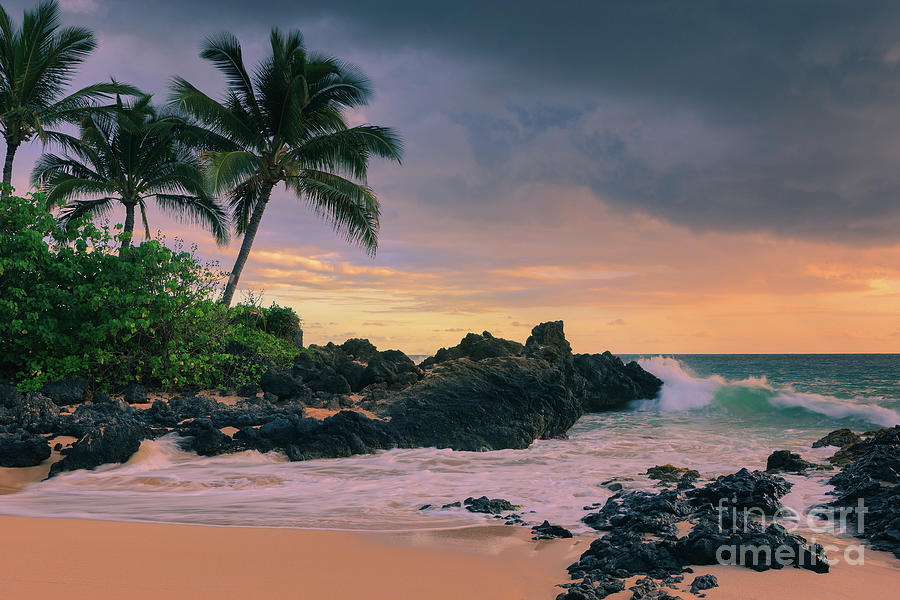 Sunset Secret Beach, Maui, Hawaii Photograph by Henk Meijer Photography