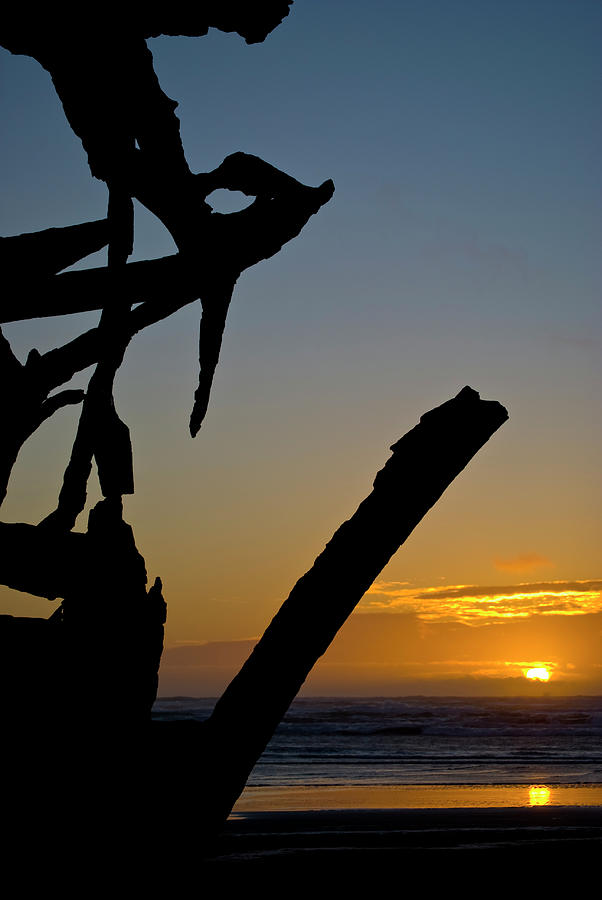 Abandoned Photograph - Sunset Ship Wreck by Robert Potts Abandoned Photograph - Sunset Ship Wreck by Robert Potts