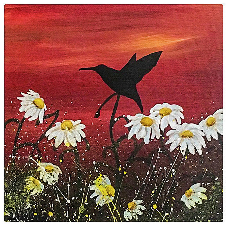 Sunset Painting by Shirley Dutchkowski