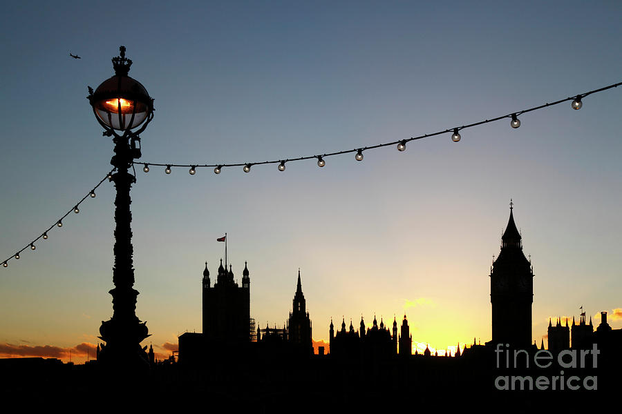Sunset Silhouettes in London Photograph by James Brunker