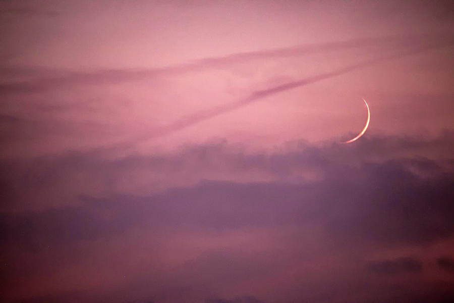 Sunset Sky Moon Photograph by Lisa Chorny