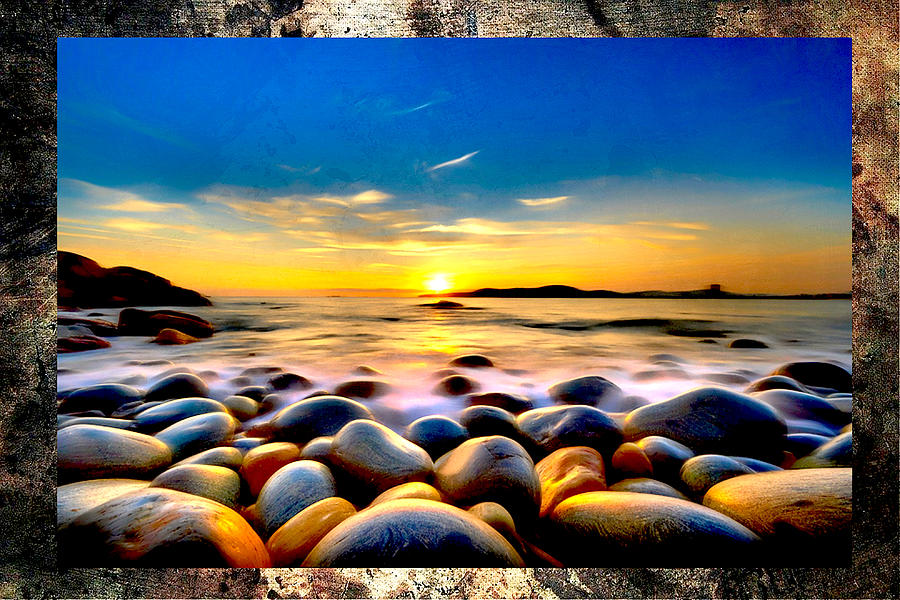 Sunset Stones Digital Art by Steven Parker