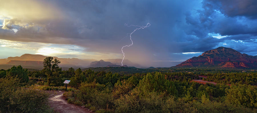 Sunset Storm in Sedona AZ Photograph by Heber Lopez
