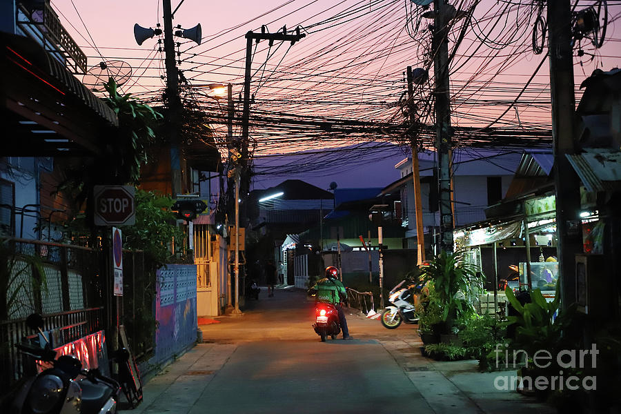 Sunset Photograph - Sunset Streets in Chiang Mai by Shanna Vincent